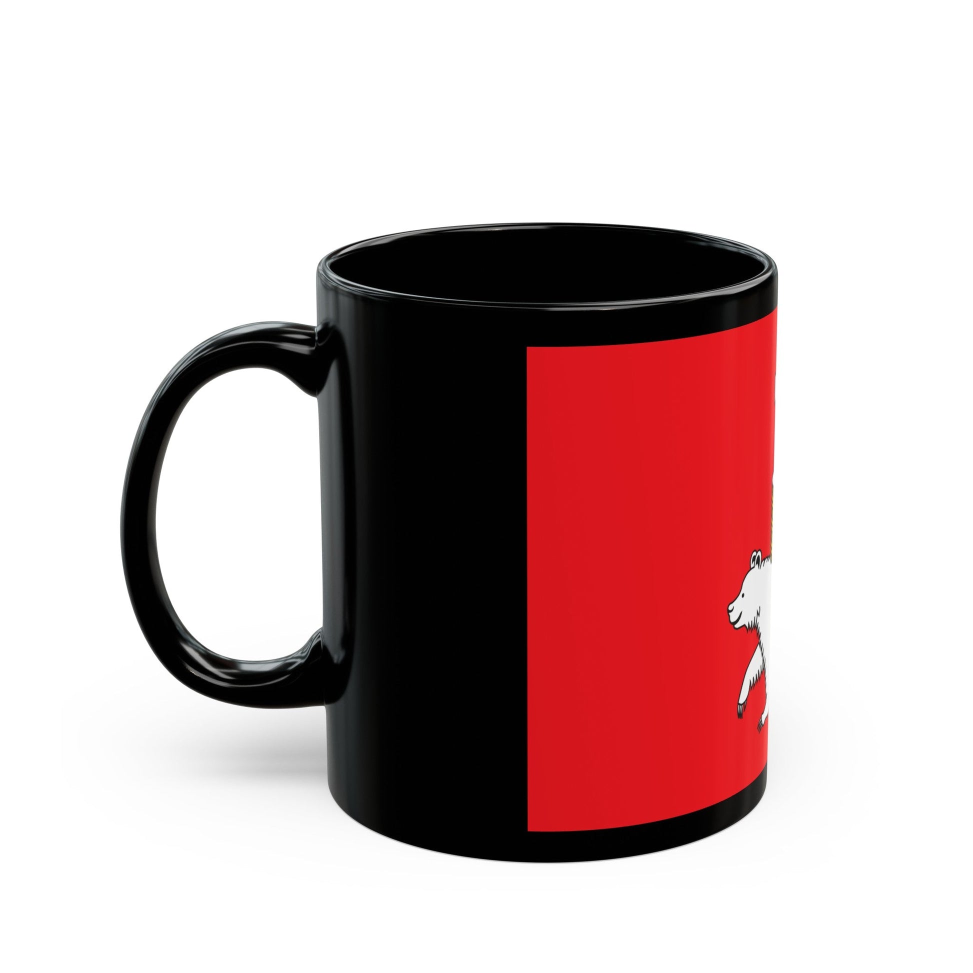 Flag of Perm Russia - Black Coffee Mug-The Sticker Space