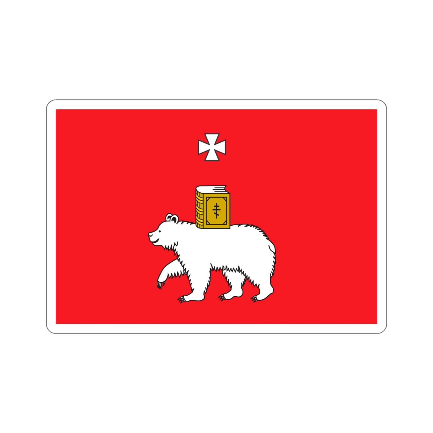 Flag of Perm Russia STICKER Vinyl Die-Cut Decal-4 Inch-The Sticker Space