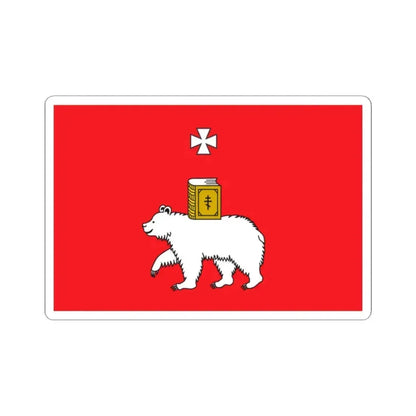 Flag of Perm Russia - STICKER Vinyl Kiss-Cut Decal 2 Inch White - The Sticker Space