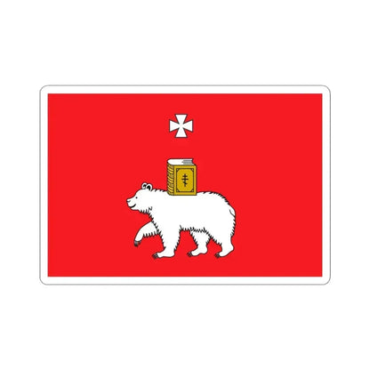 Flag of Perm Russia - STICKER Vinyl Kiss-Cut Decal 3 Inch White - The Sticker Space