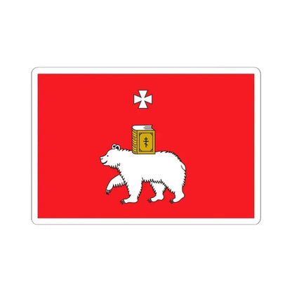 Flag of Perm Russia - STICKER Vinyl Kiss-Cut Decal 6 Inch White - The Sticker Space