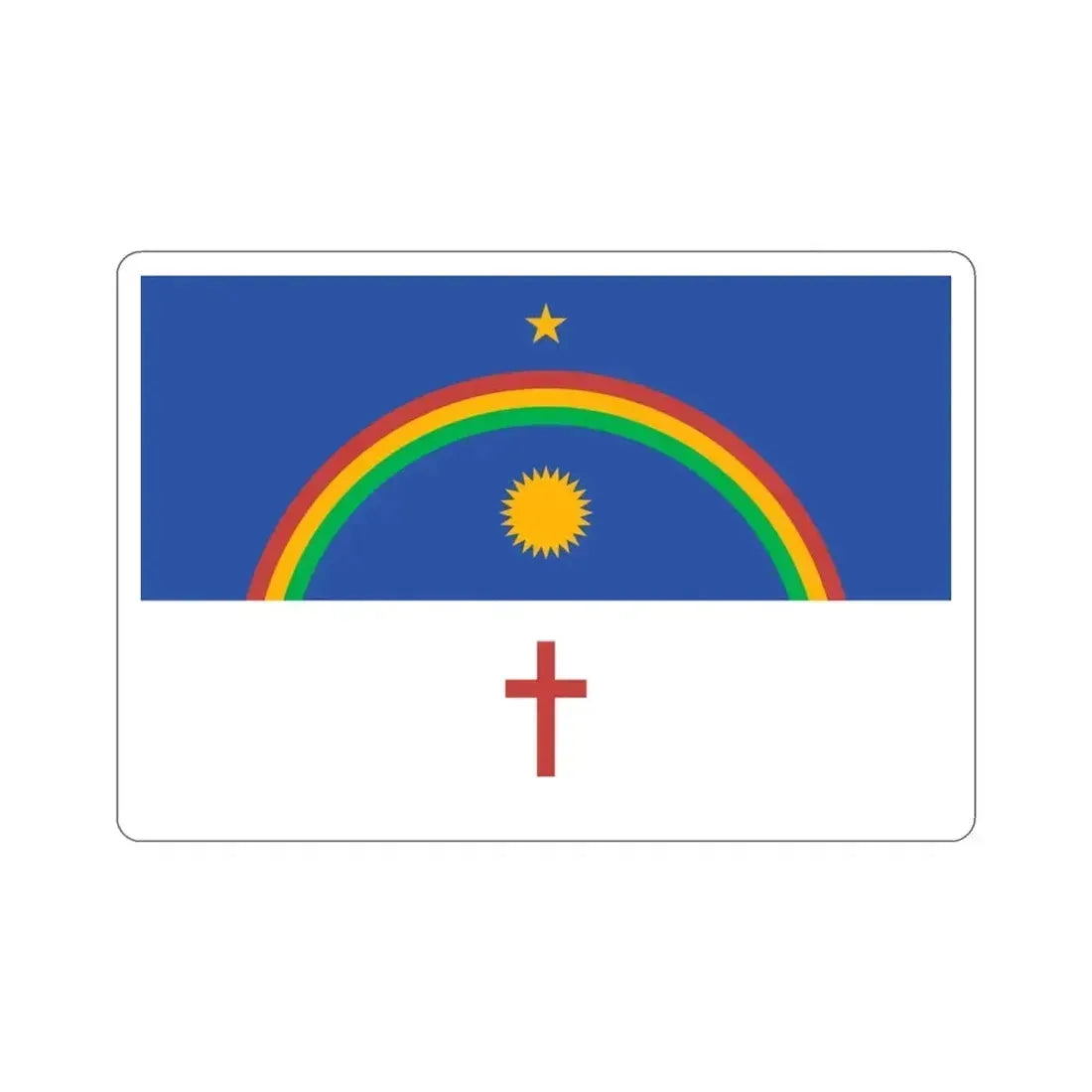 Flag of Pernambuco Brazil STICKER Vinyl Die-Cut Decal 3 Inch - The Sticker Space
