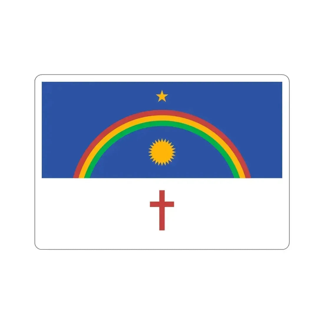 Flag of Pernambuco Brazil STICKER Vinyl Die-Cut Decal 4 Inch - The Sticker Space