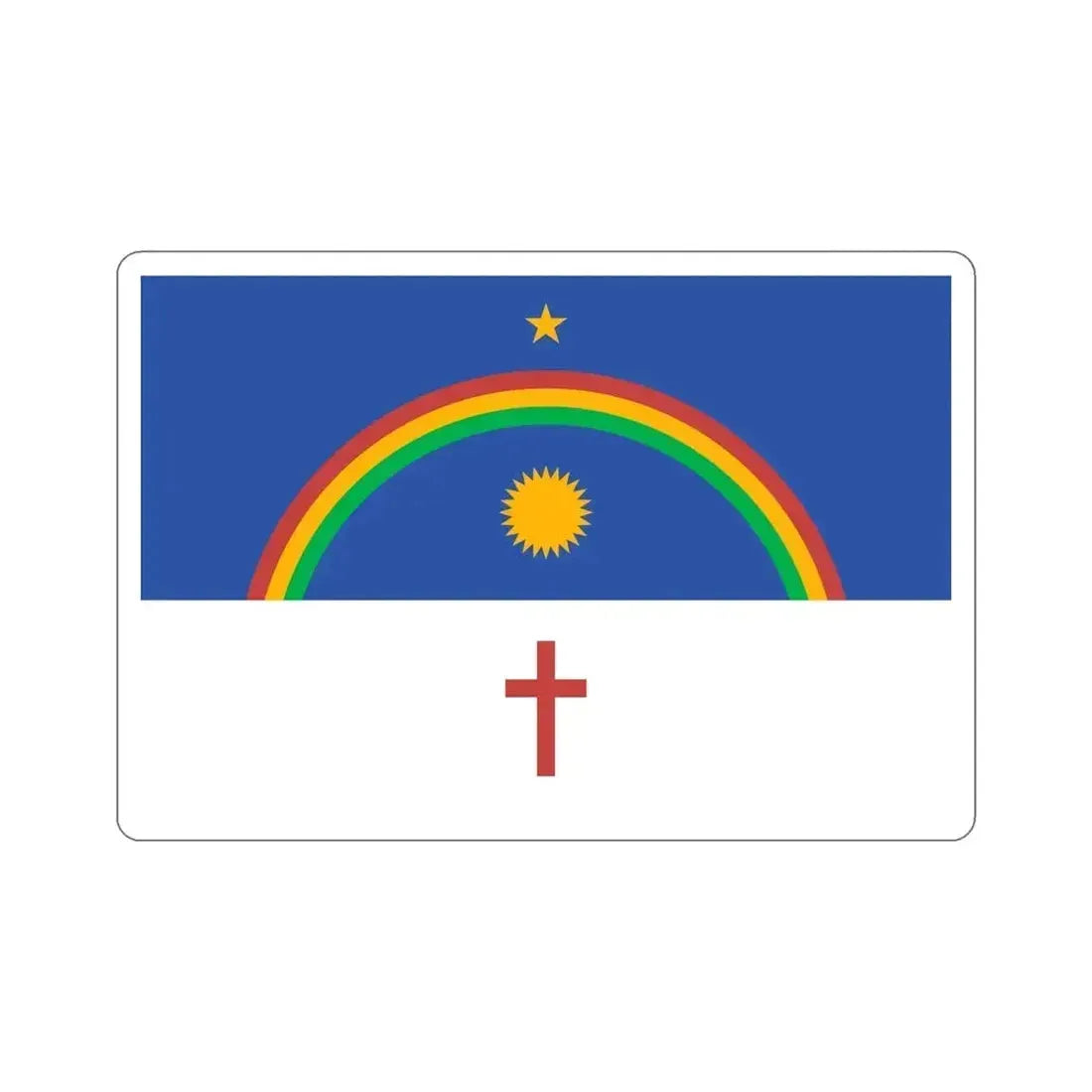 Flag of Pernambuco Brazil STICKER Vinyl Die-Cut Decal 6 Inch - The Sticker Space