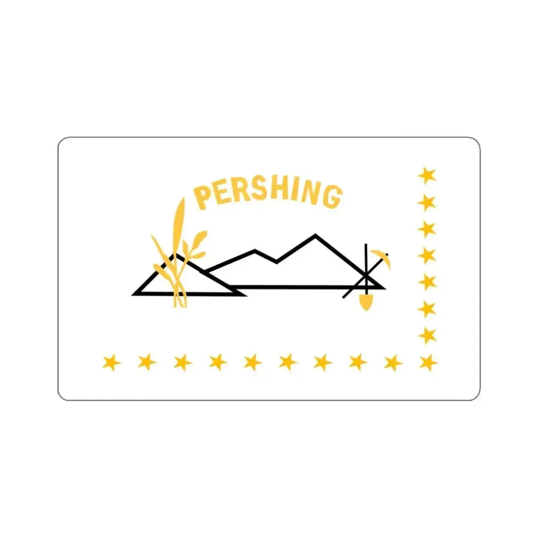 Flag of Pershing County Nevada STICKER Vinyl Die-Cut Decal 3 Inch - The Sticker Space