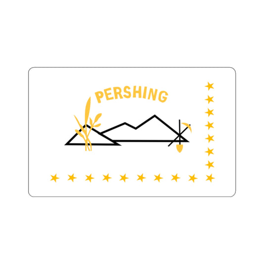 Flag of Pershing County Nevada STICKER Vinyl Die-Cut Decal-White-The Sticker Space