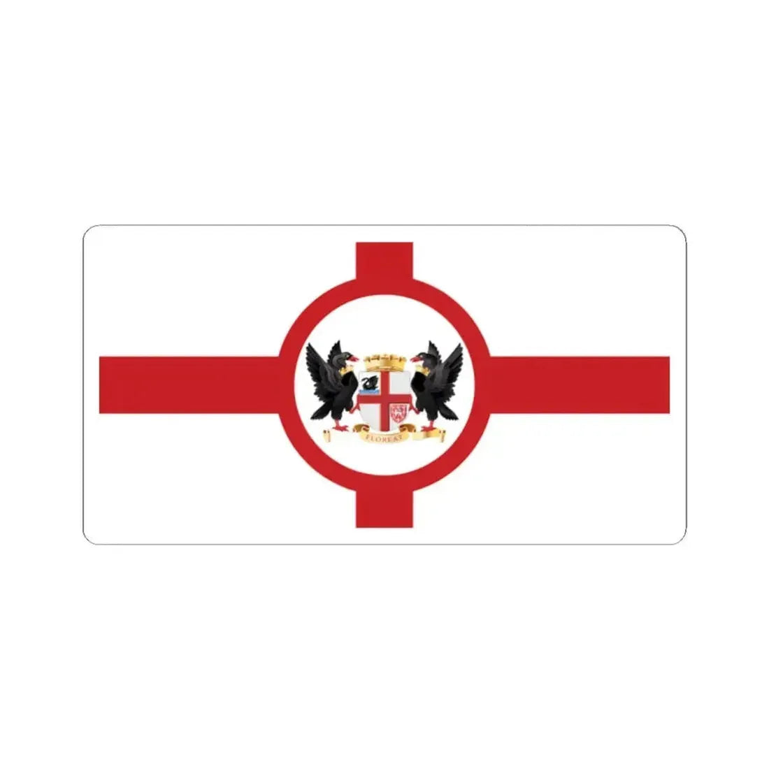 Flag of Perth (Australia) STICKER Vinyl Kiss-Cut Decal 2 Inch White - The Sticker Space