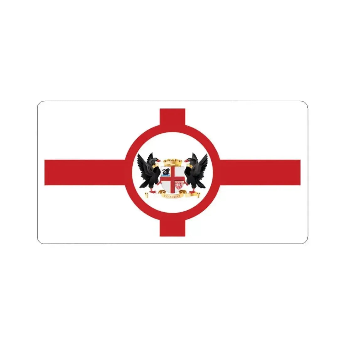 Flag of Perth (Australia) STICKER Vinyl Kiss-Cut Decal 3 Inch White - The Sticker Space