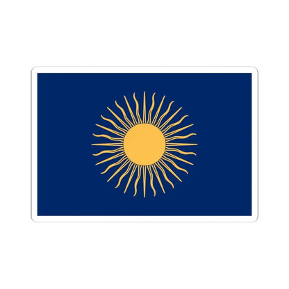 Flag of Peru 1820 unofficial (Peru) STICKER Vinyl Kiss-Cut Decal 6 Inch White - The Sticker Space