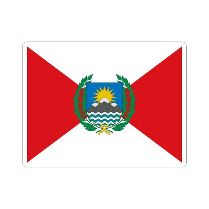 Flag of Peru 1821-1822 (Peru) STICKER Vinyl Kiss-Cut Decal 4 Inch White - The Sticker Space