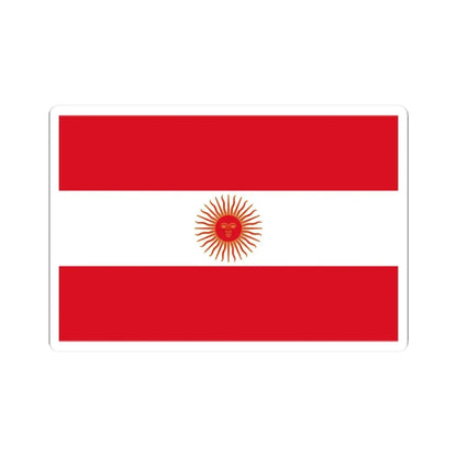 Flag of Peru 1822 (Peru) STICKER Vinyl Kiss-Cut Decal 2 Inch White - The Sticker Space