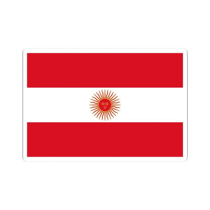 Flag of Peru 1822 (Peru) STICKER Vinyl Kiss-Cut Decal 3 Inch White - The Sticker Space