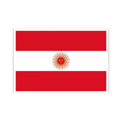 Flag of Peru 1822 (Peru) STICKER Vinyl Kiss-Cut Decal 4 Inch White - The Sticker Space