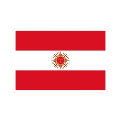 Flag of Peru 1822 (Peru) STICKER Vinyl Kiss-Cut Decal 6 Inch White - The Sticker Space
