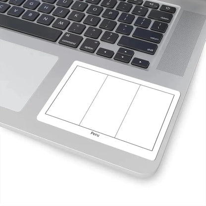 Flag of Peru colouring page (Peru) STICKER Vinyl Kiss-Cut Decal - The Sticker Space