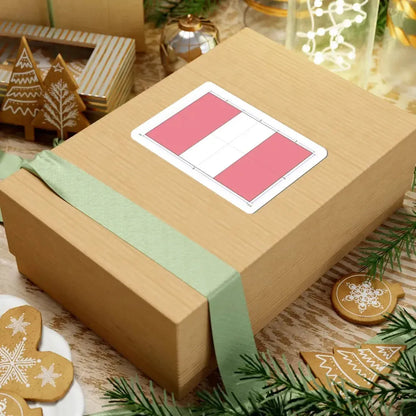 Flag of Peru construction sheet (Peru) STICKER Vinyl Kiss-Cut Decal - The Sticker Space