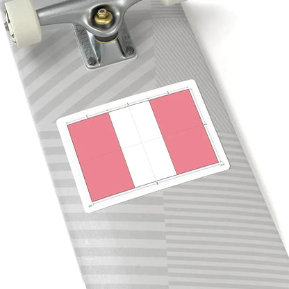 Flag of Peru construction sheet (Peru) STICKER Vinyl Kiss-Cut Decal - The Sticker Space