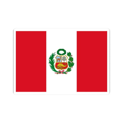 Flag of Peru State alternative version (Peru) STICKER Vinyl Kiss-Cut Decal 2 Inch White - The Sticker Space