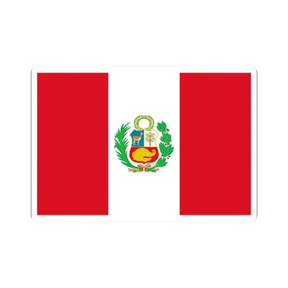Flag of Peru state (Peru) STICKER Vinyl Kiss-Cut Decal 2 Inch White - The Sticker Space