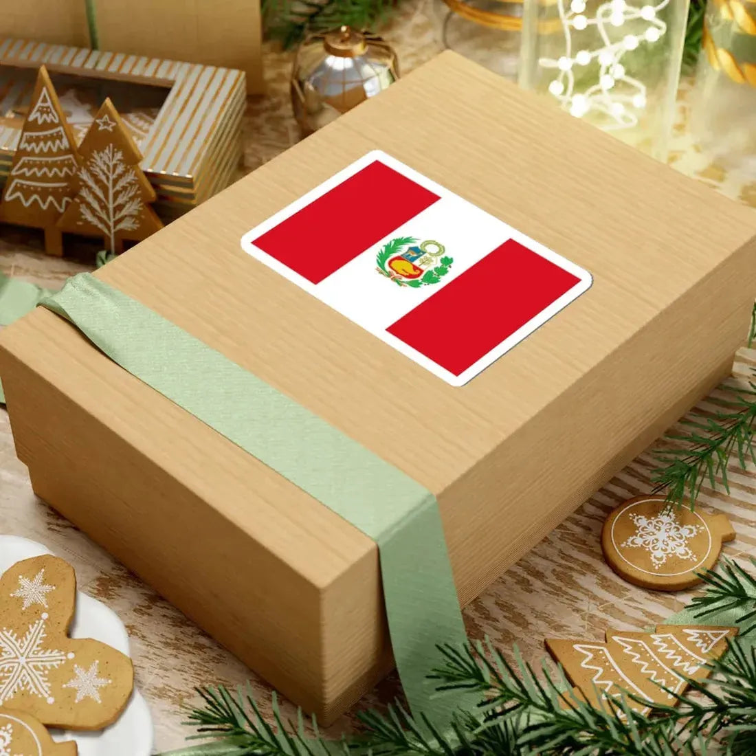 Flag of Peru state (Peru) STICKER Vinyl Kiss-Cut Decal - The Sticker Space