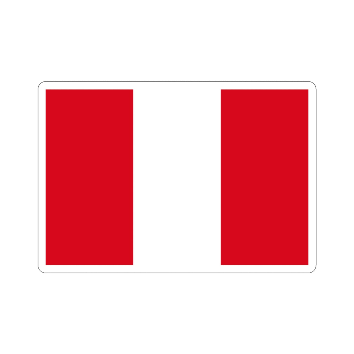 Flag of Peru STICKER Vinyl Die-Cut Decal-2 Inch-The Sticker Space