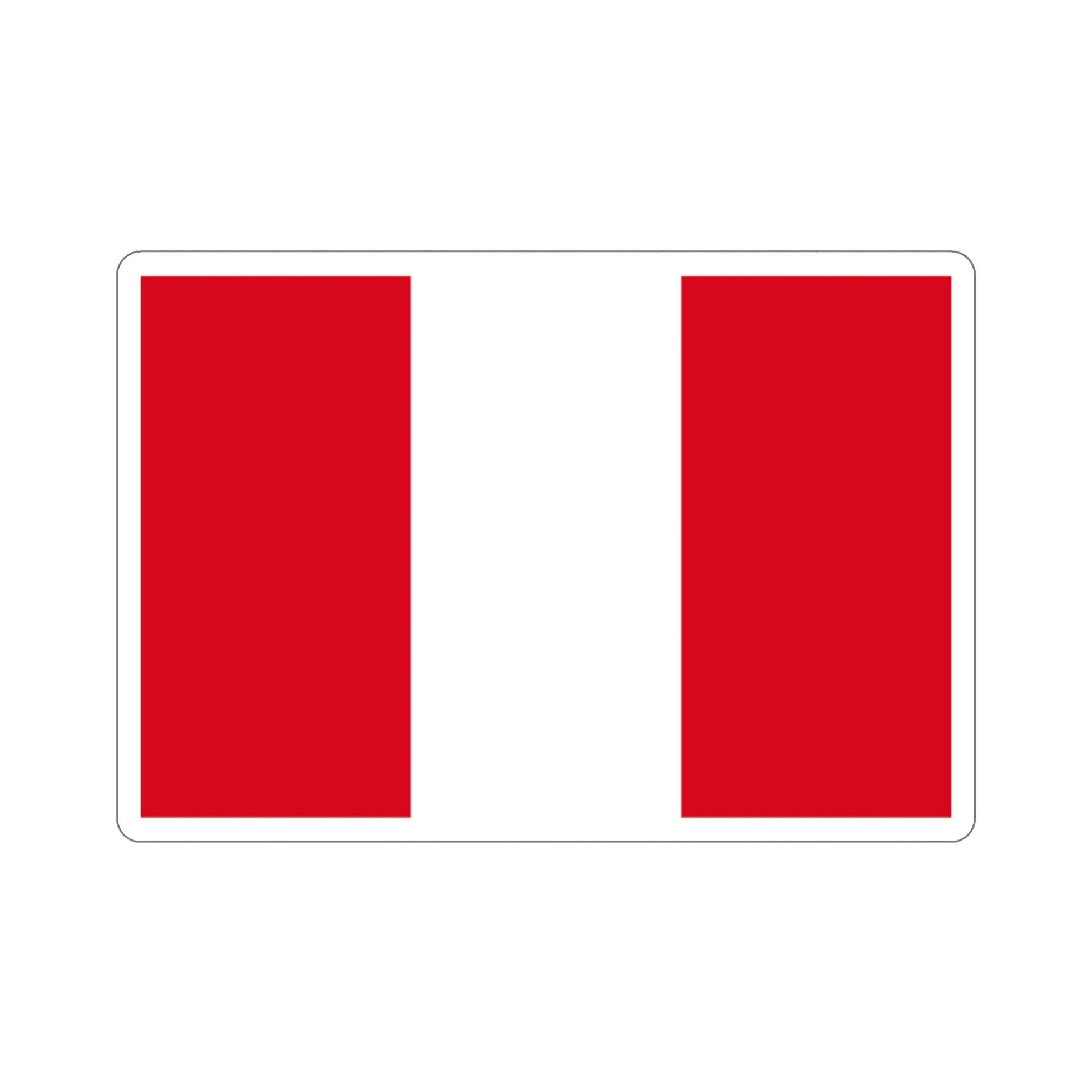 Flag of Peru STICKER Vinyl Die-Cut Decal-2 Inch-The Sticker Space