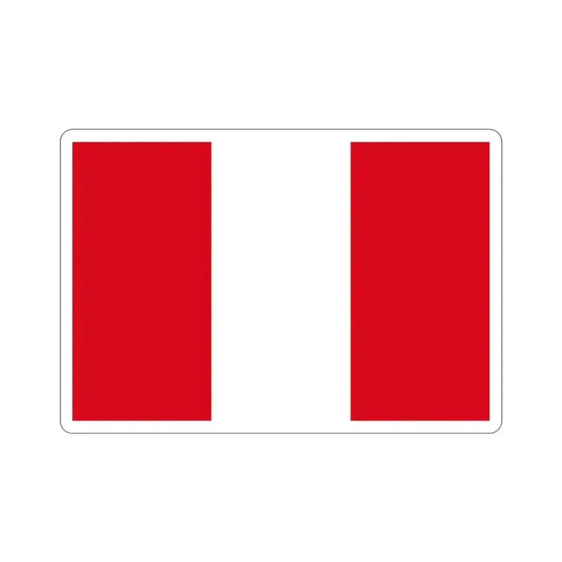 Flag of Peru STICKER Vinyl Die-Cut Decal 2 Inch - The Sticker Space