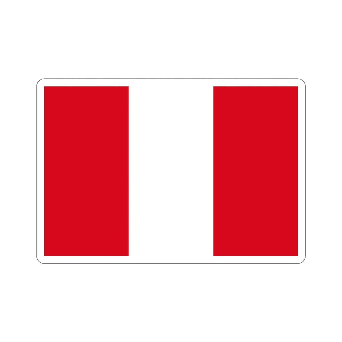 Flag of Peru STICKER Vinyl Die-Cut Decal-3 Inch-The Sticker Space