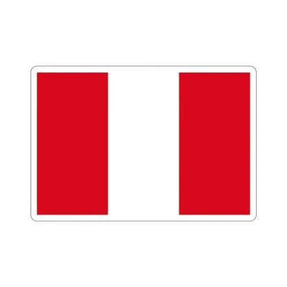 Flag of Peru STICKER Vinyl Die-Cut Decal 3 Inch - The Sticker Space