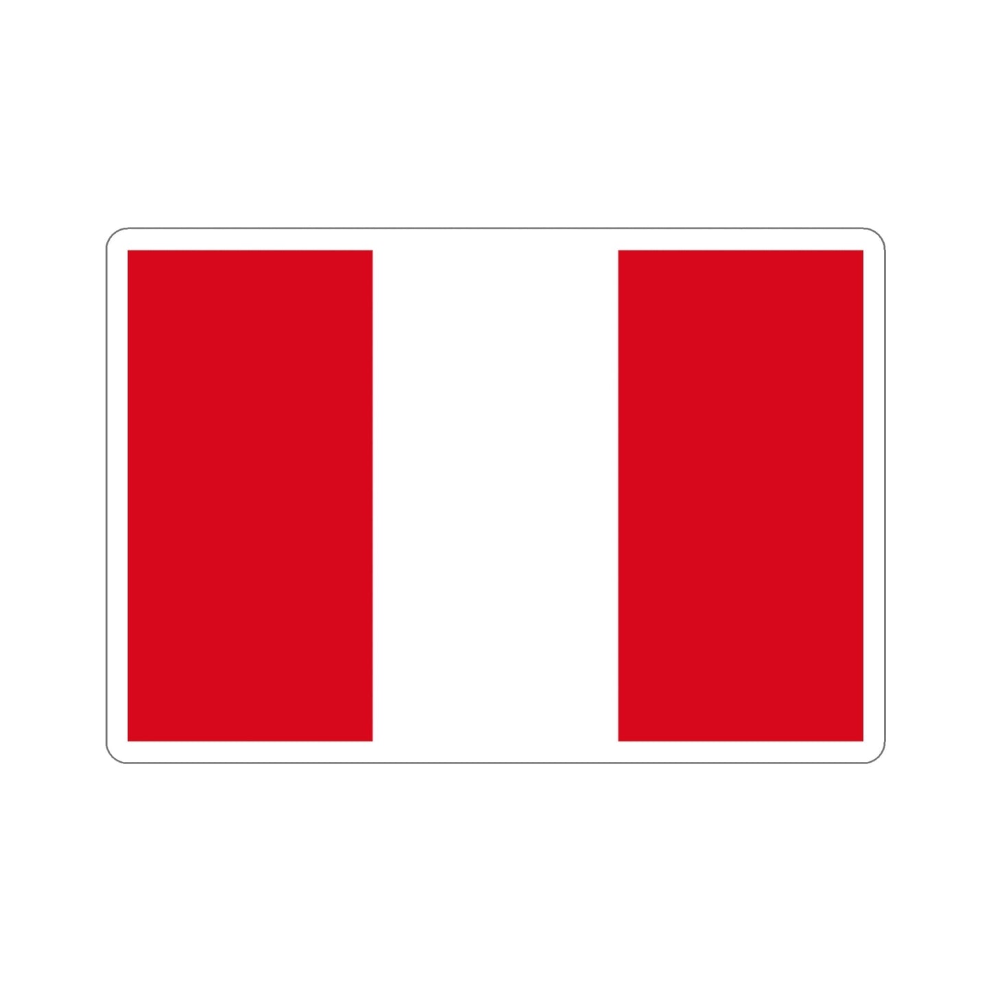 Flag of Peru STICKER Vinyl Die-Cut Decal-4 Inch-The Sticker Space