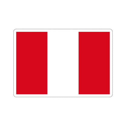 Flag of Peru STICKER Vinyl Die-Cut Decal-4 Inch-The Sticker Space