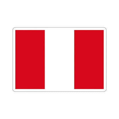Flag of Peru STICKER Vinyl Die-Cut Decal 4 Inch - The Sticker Space