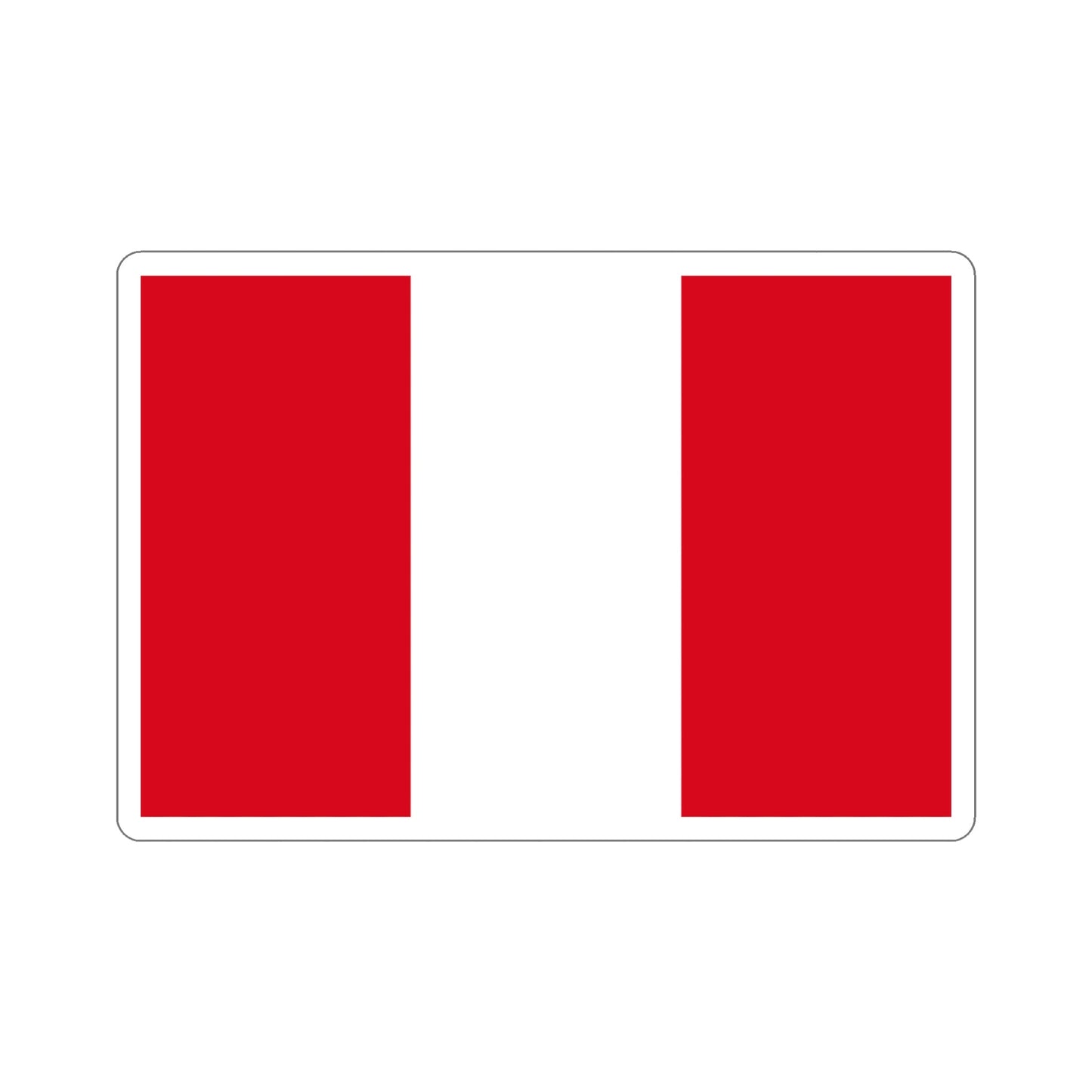 Flag of Peru STICKER Vinyl Die-Cut Decal-5 Inch-The Sticker Space