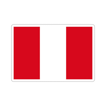 Flag of Peru STICKER Vinyl Die-Cut Decal-5 Inch-The Sticker Space