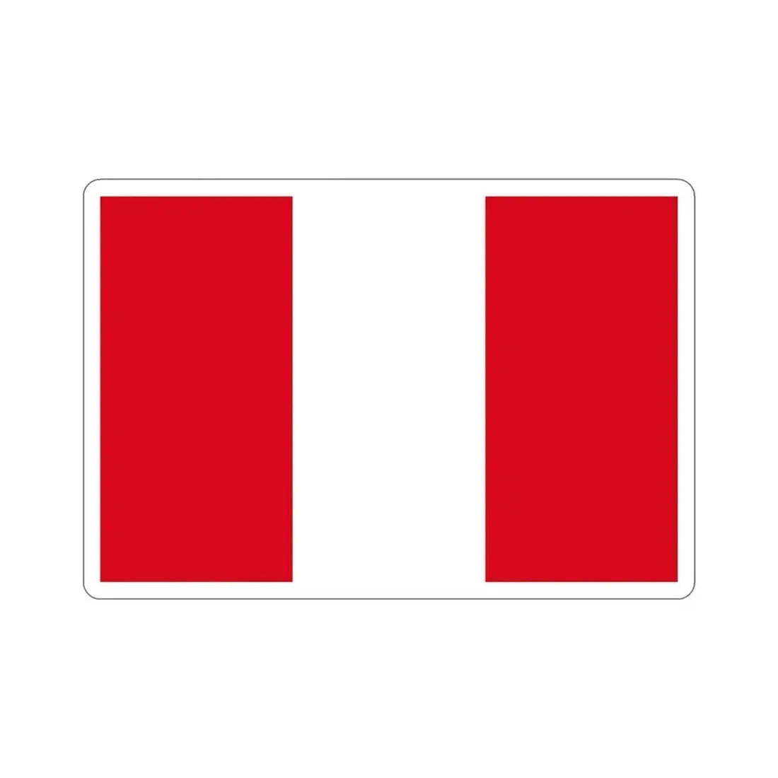 Flag of Peru STICKER Vinyl Die-Cut Decal 5 Inch - The Sticker Space