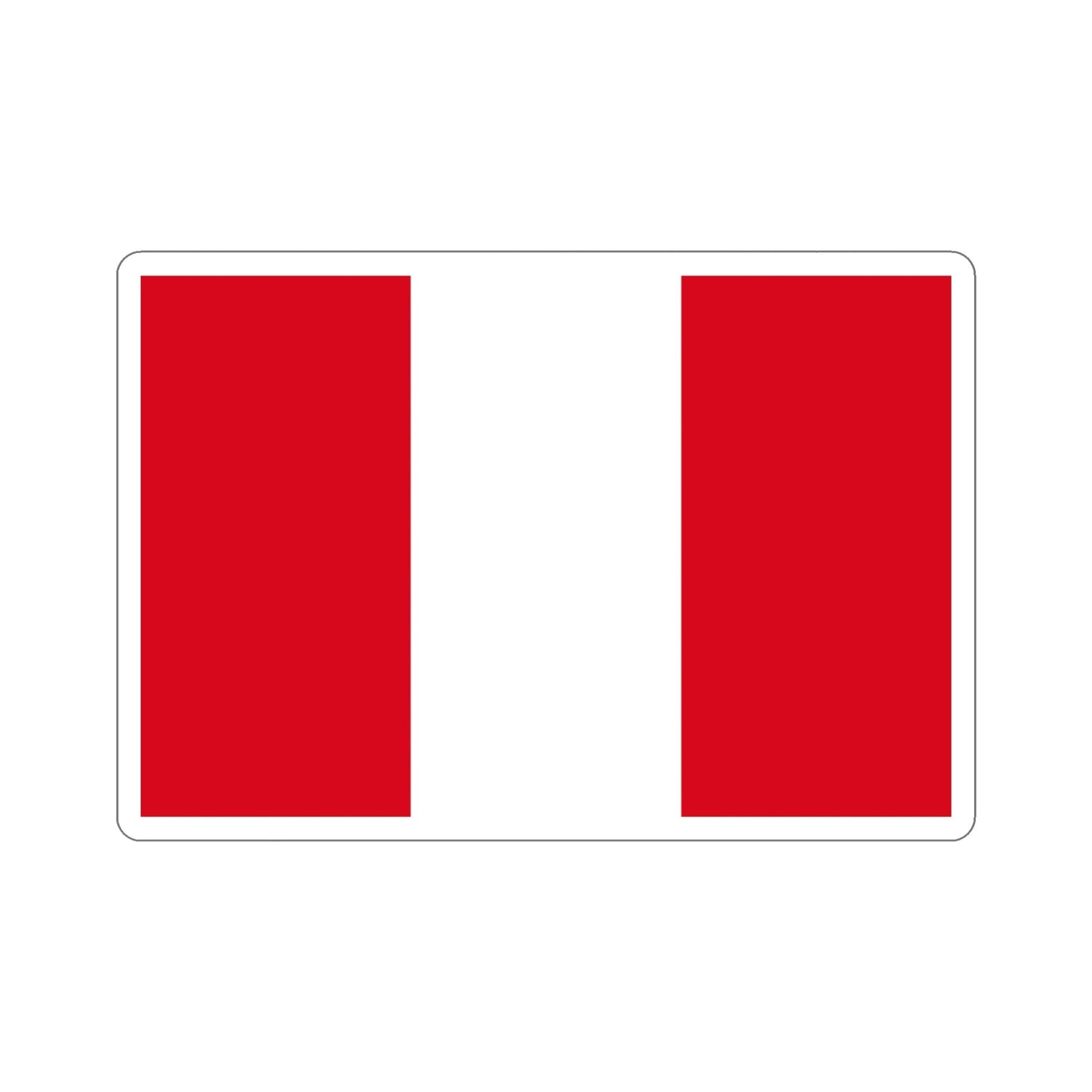 Flag of Peru STICKER Vinyl Die-Cut Decal-6 Inch-The Sticker Space