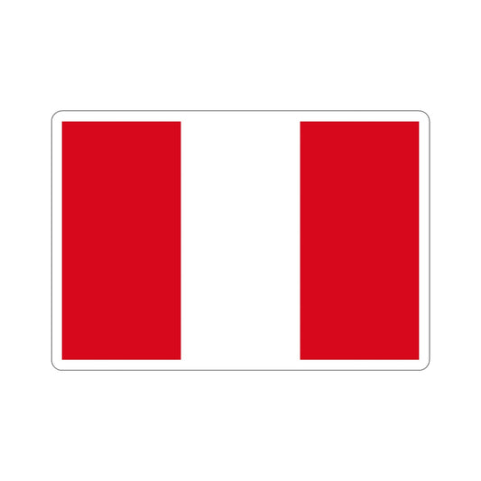 Flag of Peru STICKER Vinyl Die-Cut Decal-6 Inch-The Sticker Space