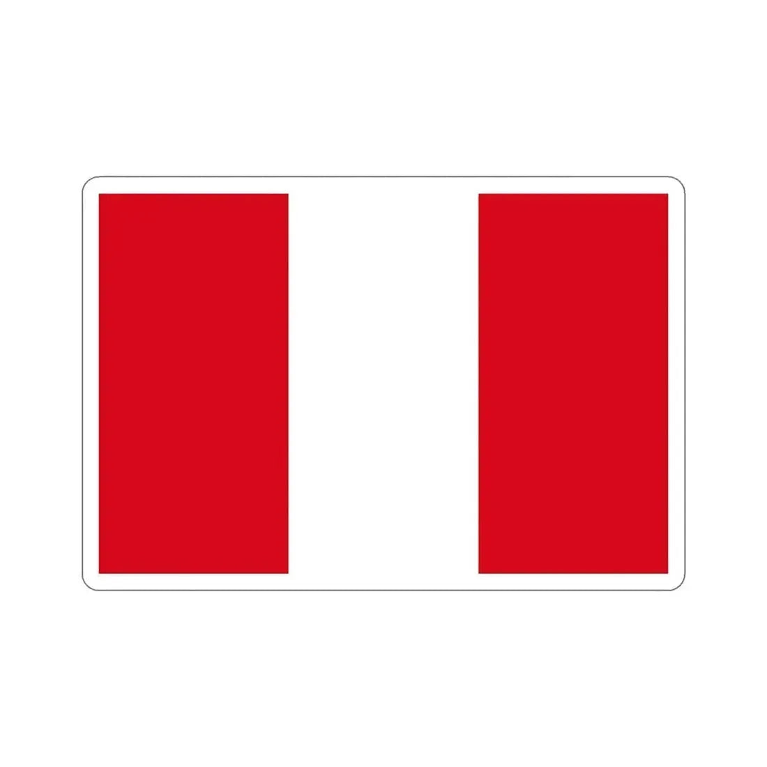 Flag of Peru STICKER Vinyl Die-Cut Decal 6 Inch - The Sticker Space