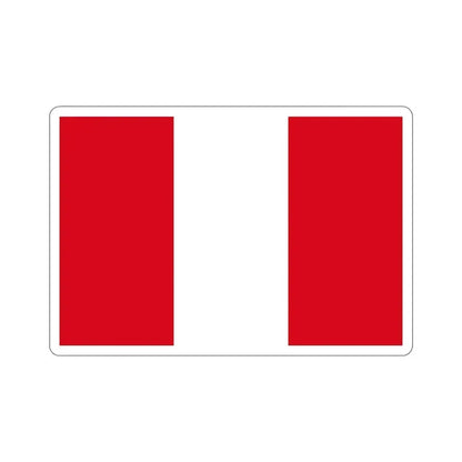 Flag of Peru STICKER Vinyl Die-Cut Decal 6 Inch - The Sticker Space