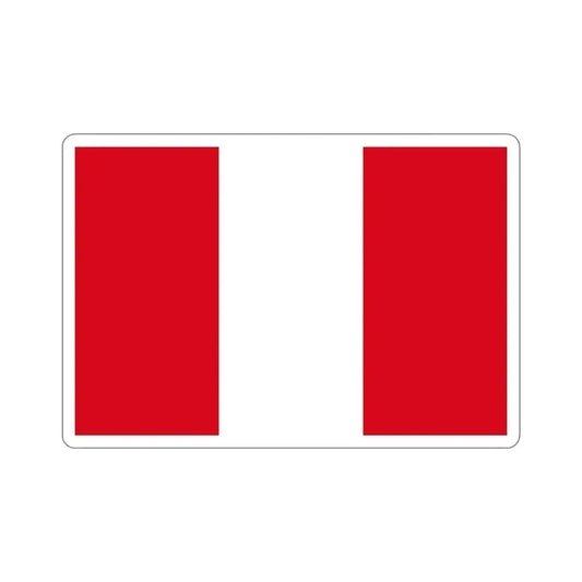 Flag of Peru STICKER Vinyl Die-Cut Decal 6 Inch - The Sticker Space