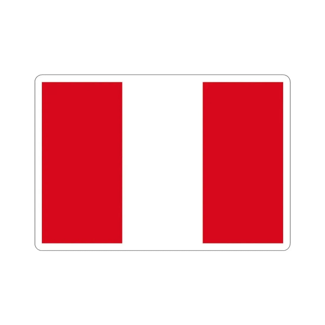 Flag of Peru STICKER Vinyl Die-Cut Decal - The Sticker Space