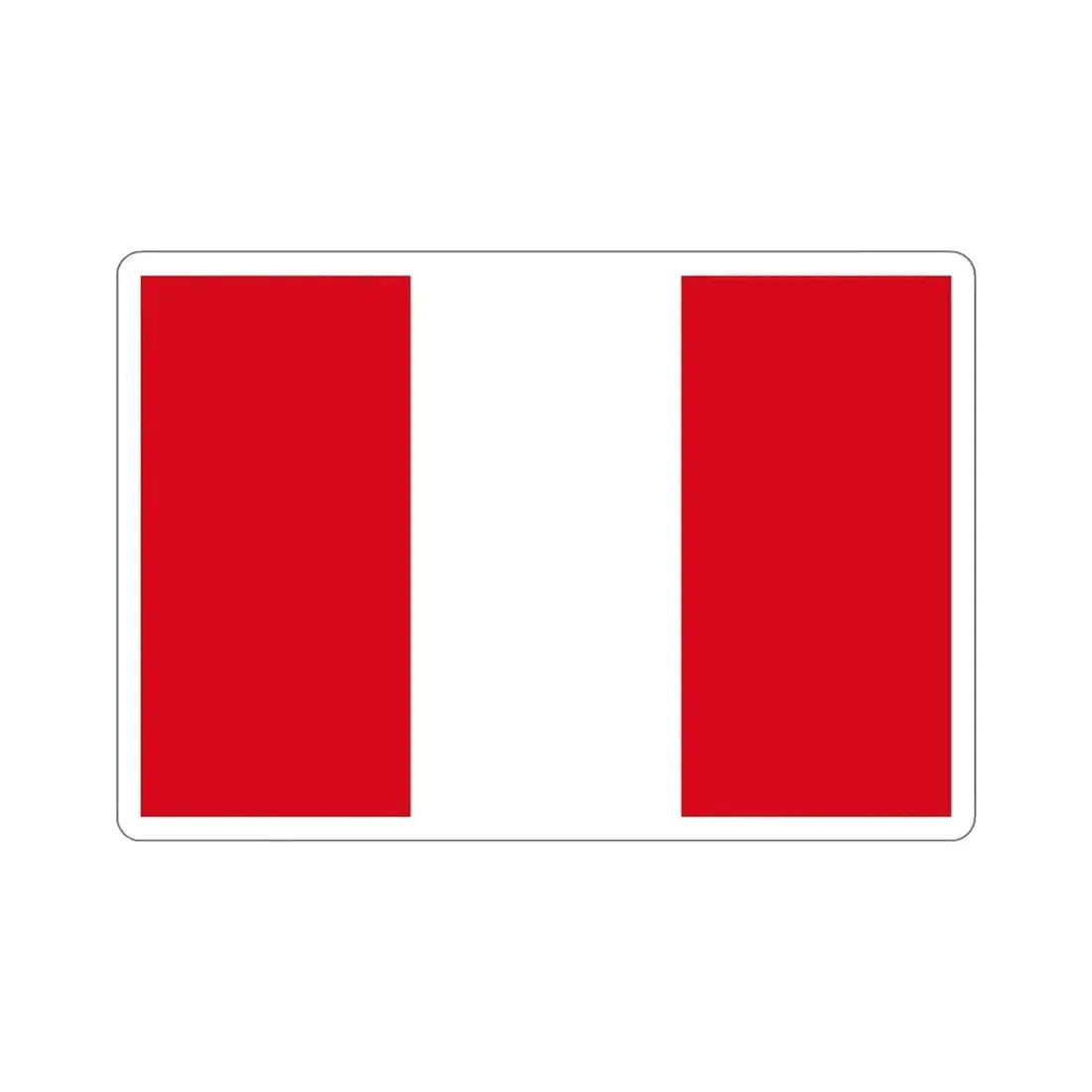 Flag of Peru STICKER Vinyl Die-Cut Decal - The Sticker Space