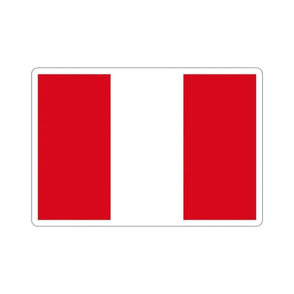 Flag of Peru STICKER Vinyl Die-Cut Decal - The Sticker Space