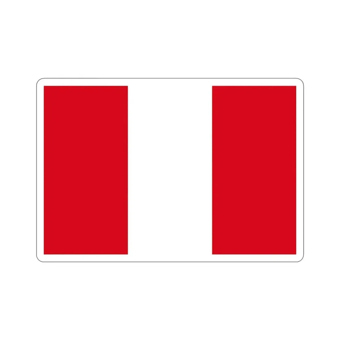 Flag of Peru STICKER Vinyl Die-Cut Decal - The Sticker Space
