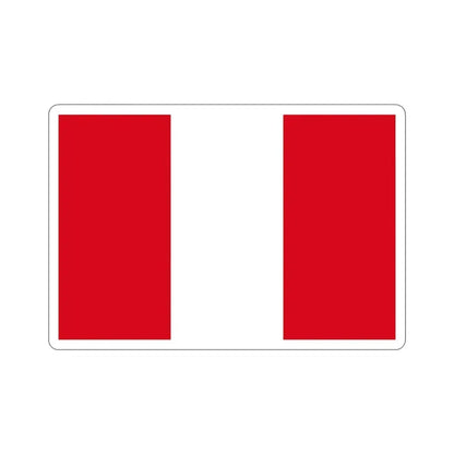 Flag of Peru STICKER Vinyl Die-Cut Decal - The Sticker Space
