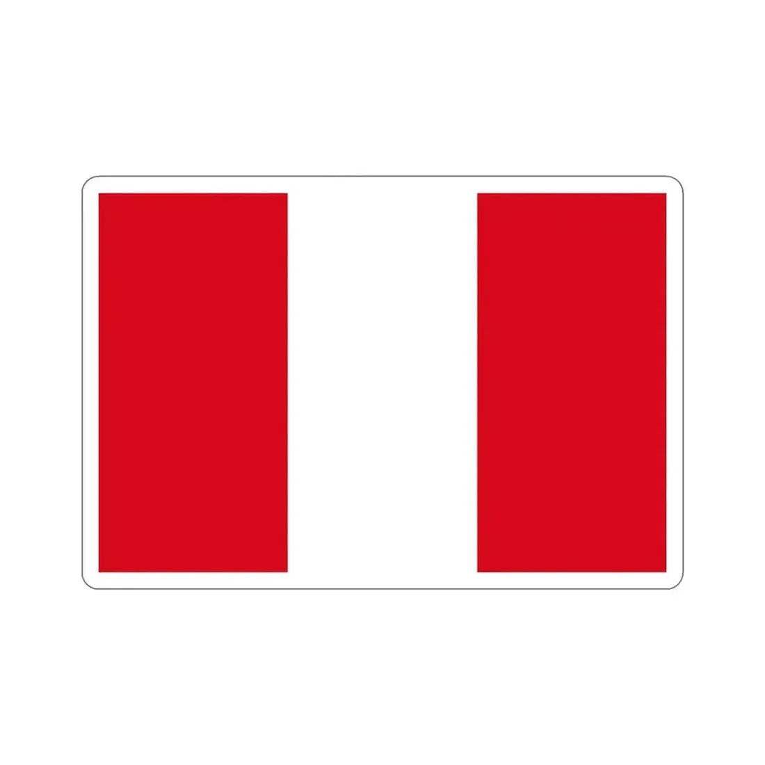Flag of Peru STICKER Vinyl Die-Cut Decal - The Sticker Space