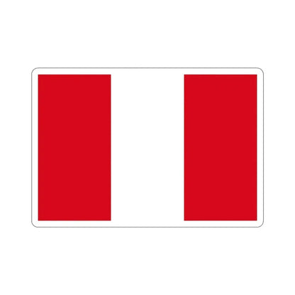 Flag of Peru STICKER Vinyl Die-Cut Decal - The Sticker Space