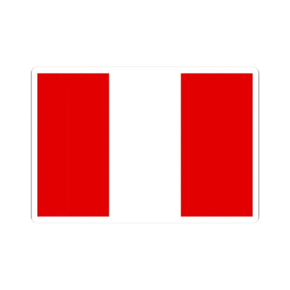 Flag of Peru variant (Peru) STICKER Vinyl Kiss-Cut Decal 2 Inch White - The Sticker Space