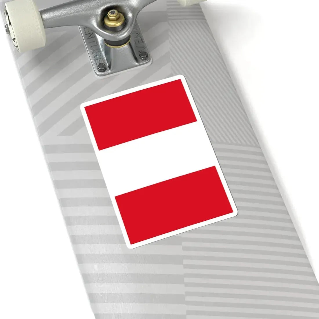 Flag of Peru vertical (Peru) STICKER Vinyl Kiss-Cut Decal - The Sticker Space