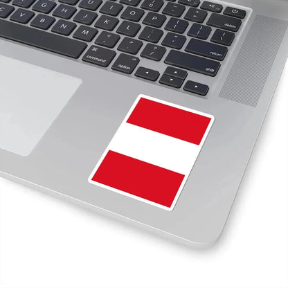 Flag of Peru vertical (Peru) STICKER Vinyl Kiss-Cut Decal - The Sticker Space